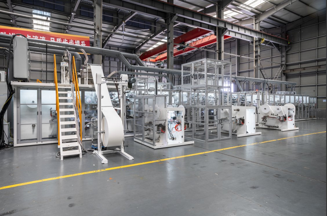 Advanced Smart Full Servo PLC Feminine Care Sanitary Napkin Production Line