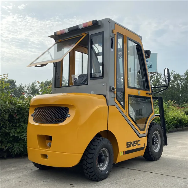 Diesel Forklift Side View