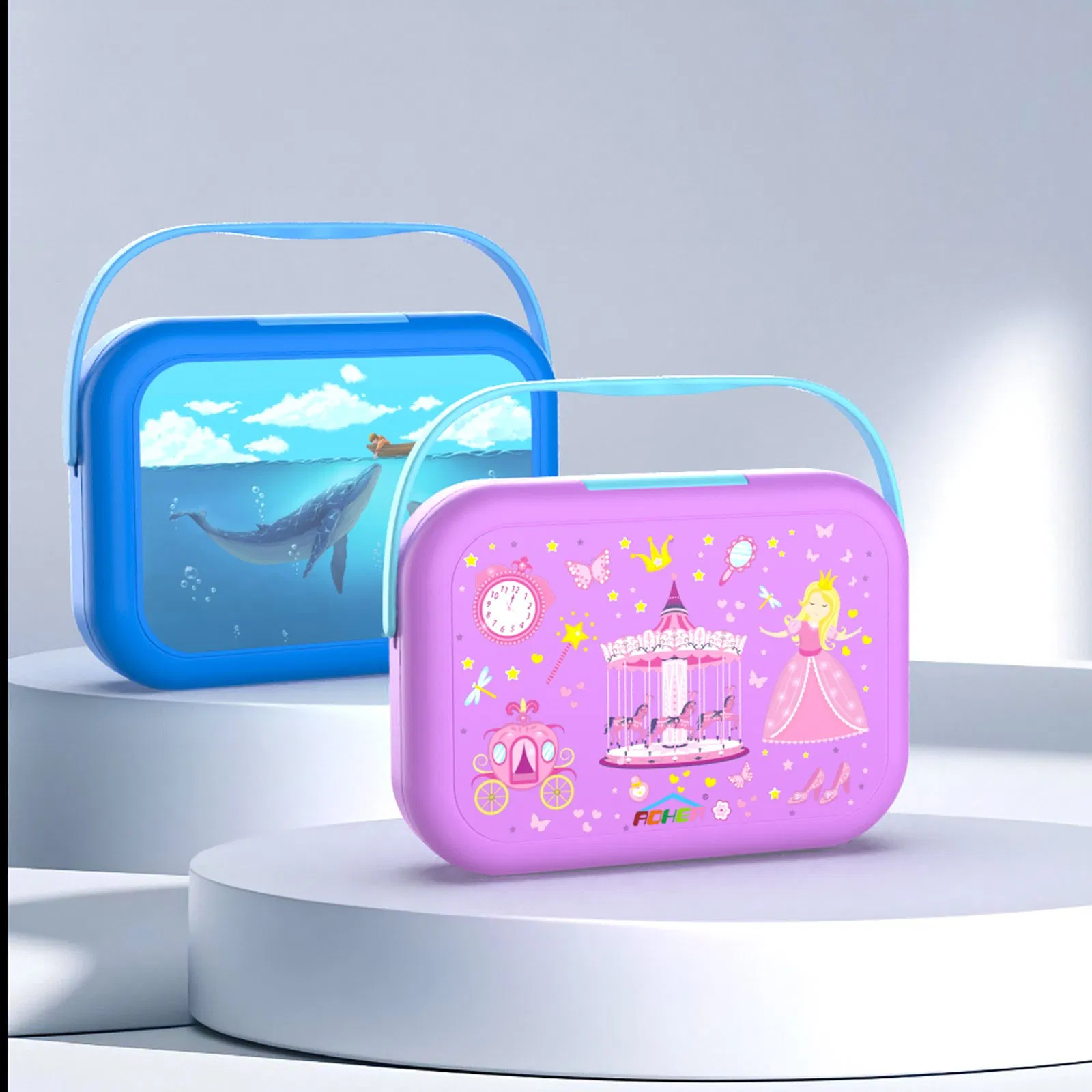 Aohea OEM ODM Obm Portable Lunch Box with Ice Pack1l Glass Meal Prep Containers Glass Bento Box for Adults Lunch Containers with Lid Glass Food Container