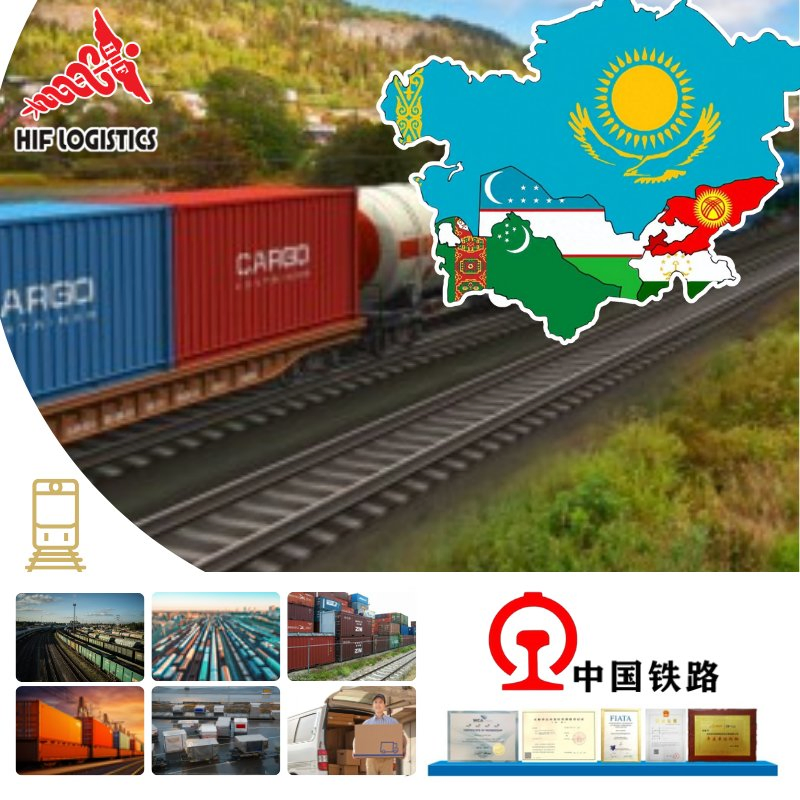Transit China Kazakhstan Logistics Agent Rail Freight Shipping From China to Middle East Rail Shipping Service to Kazakhstan DDP Shipping