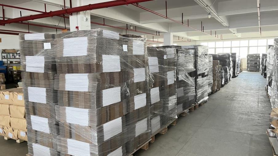 Finished products ready for international freight export shipment