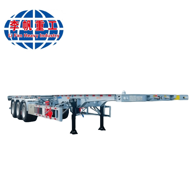 Heavy-Duty Container Transport Skeletal Semi-Trailer for Efficient Logistics