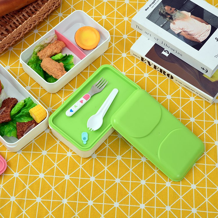 Eco-Friendly BPA-Free Layered Lunch Box for Meal Prep