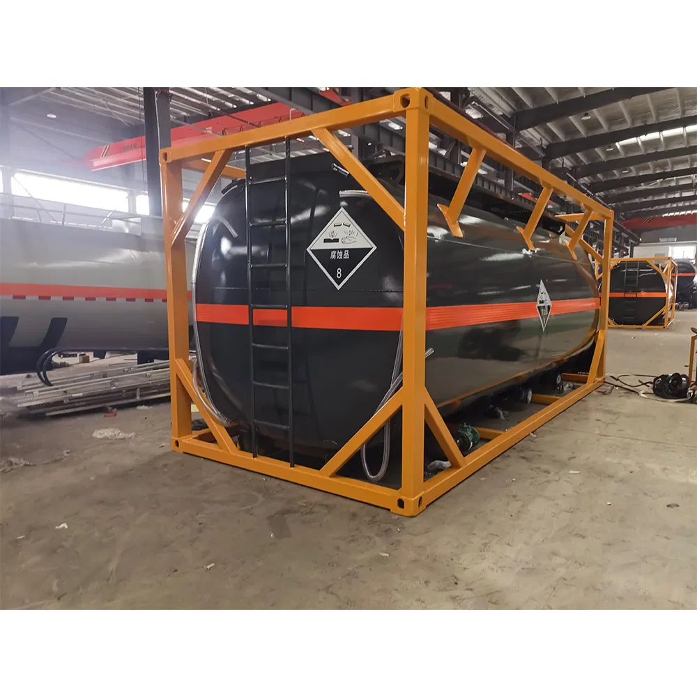 Intermodal Transport 20FT Chemical ISO Tank Container for Calcium Hydroxide Solution