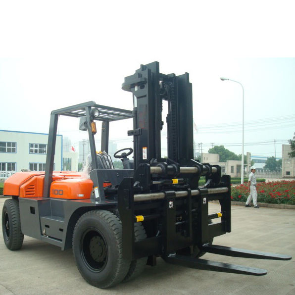 China Heli Diesel Forklift 10 Ton Capacity with Tcm Style Japan Engine Solid Tires Forklift Truck