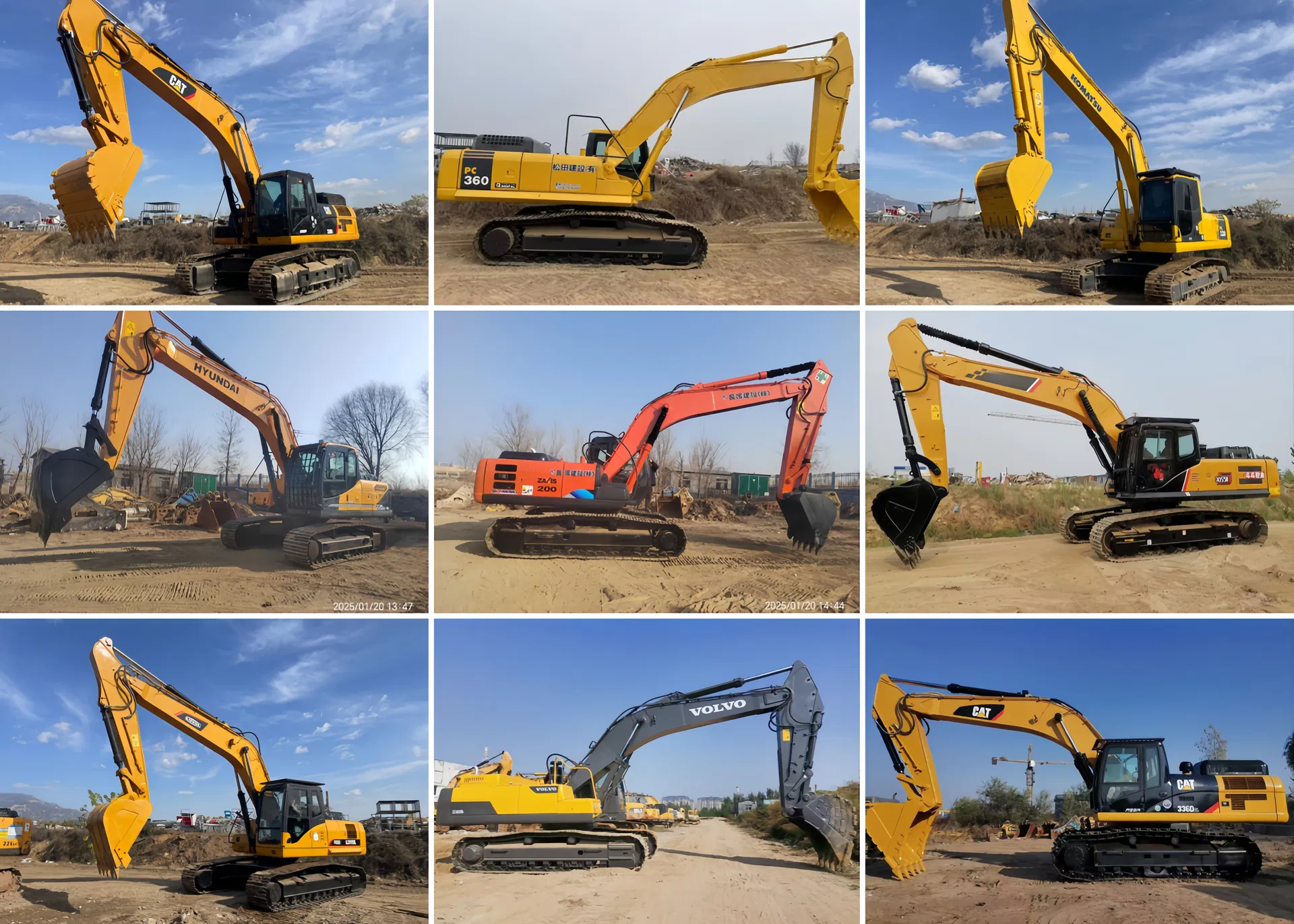 Used Excavator Display