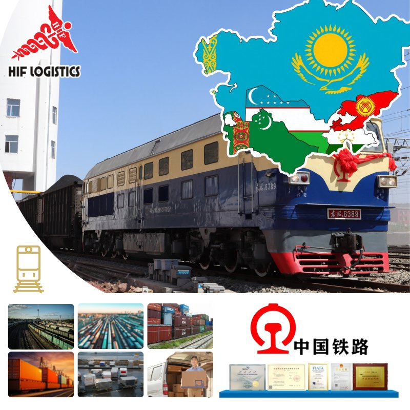 Transit China Kazakhstan Logistics Agent Rail Freight Shipping From China to Middle East Rail Shipping Service to Kazakhstan DDP Shipping