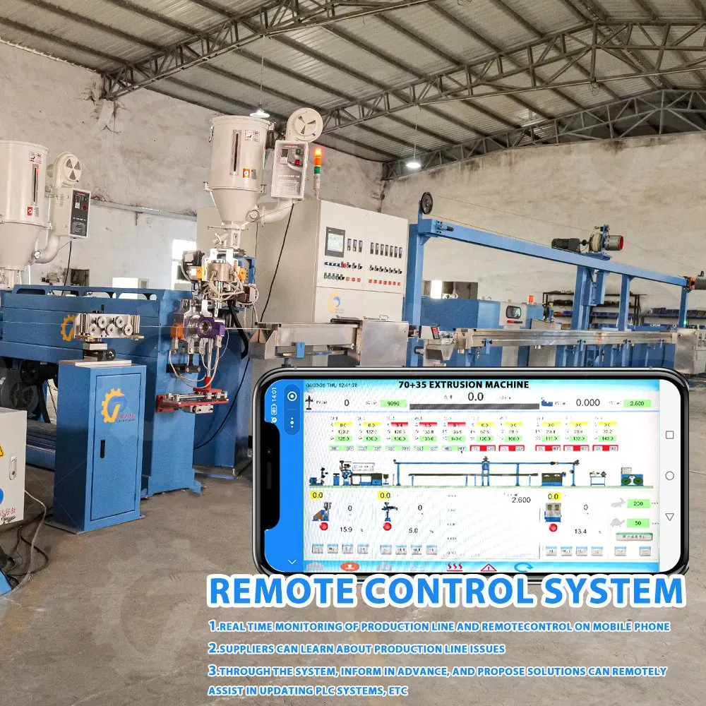 Chipeng Large Size Flexible Cord Electric Wire Cable Making Machine Insulation Sheathing Extrusion Line for PVC Cable Extrusion Production Line