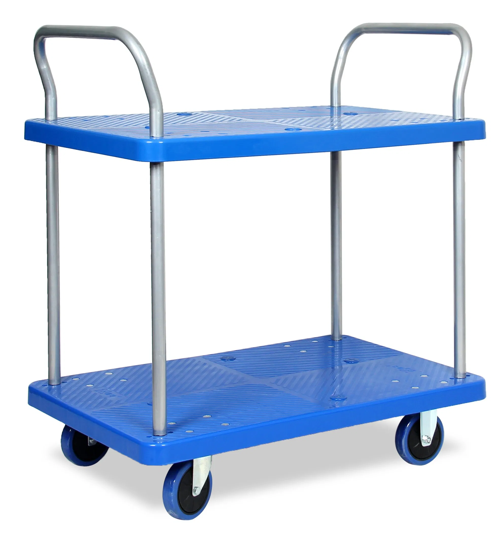 Workshop Non-Foldable Food Transport Cart 2-Tier/3-Tier Industrial Tool Trolley with High Quality