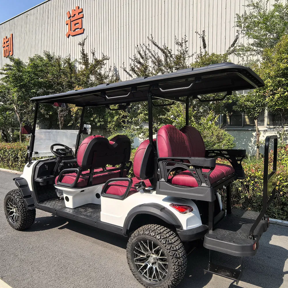 Reliable and Safe Braking 40km/H Max Speed 4 Seater Electric Golf Cart for High-End Resorts
