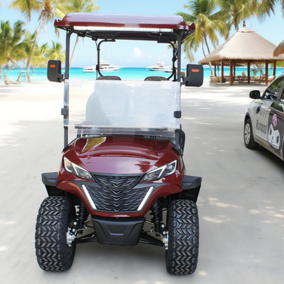 High-Power 4-Seater Electric Golf Cart with Lift Kit Cargo Rear Seat for off-Road Resorts Rental High Performance Shuttle Buggy