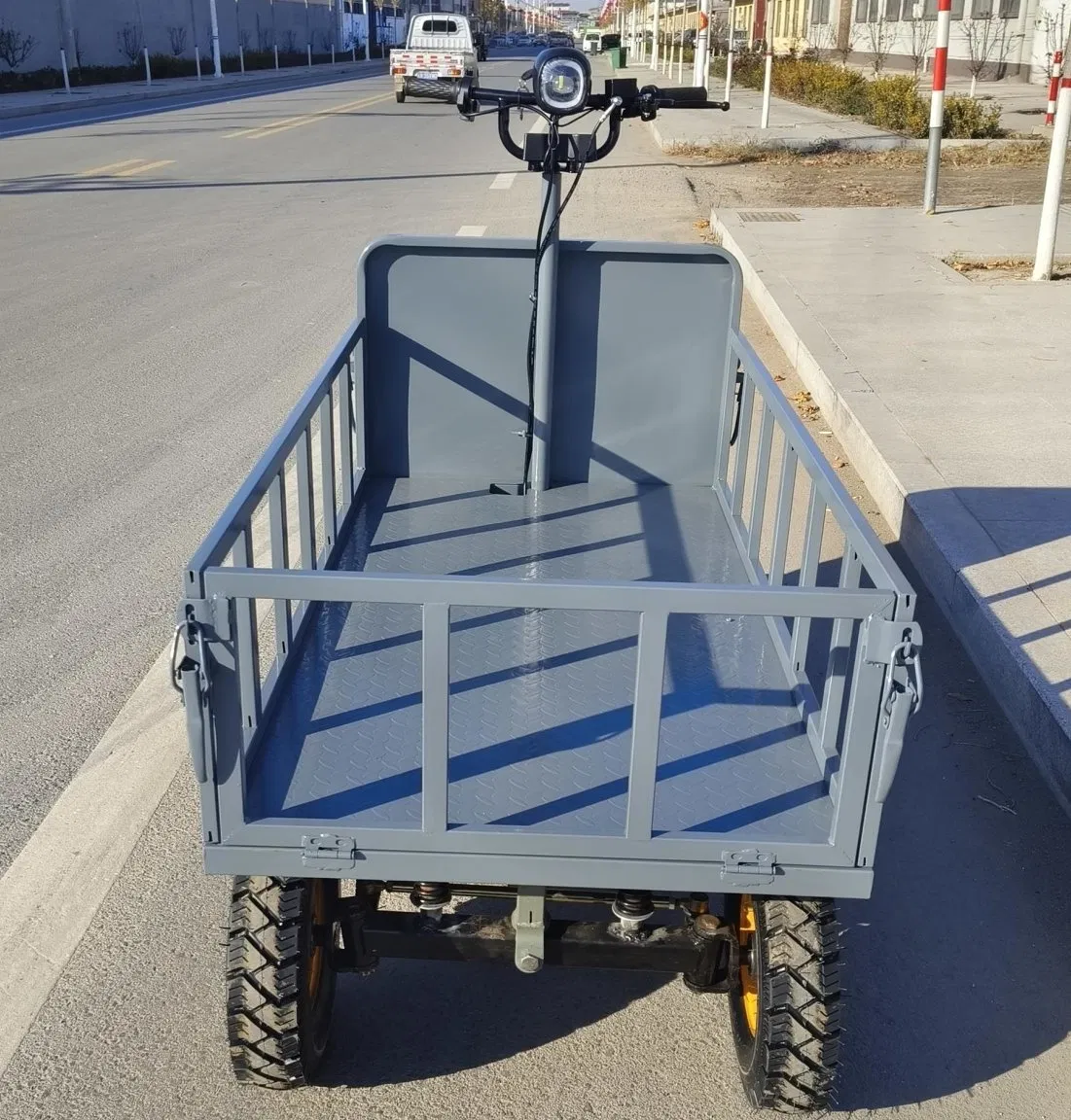 Small Steel Flat Wheel Electric Trolley Cart for Cargo Transport for Shopping Storage and Industrial Usage OEM Customizable