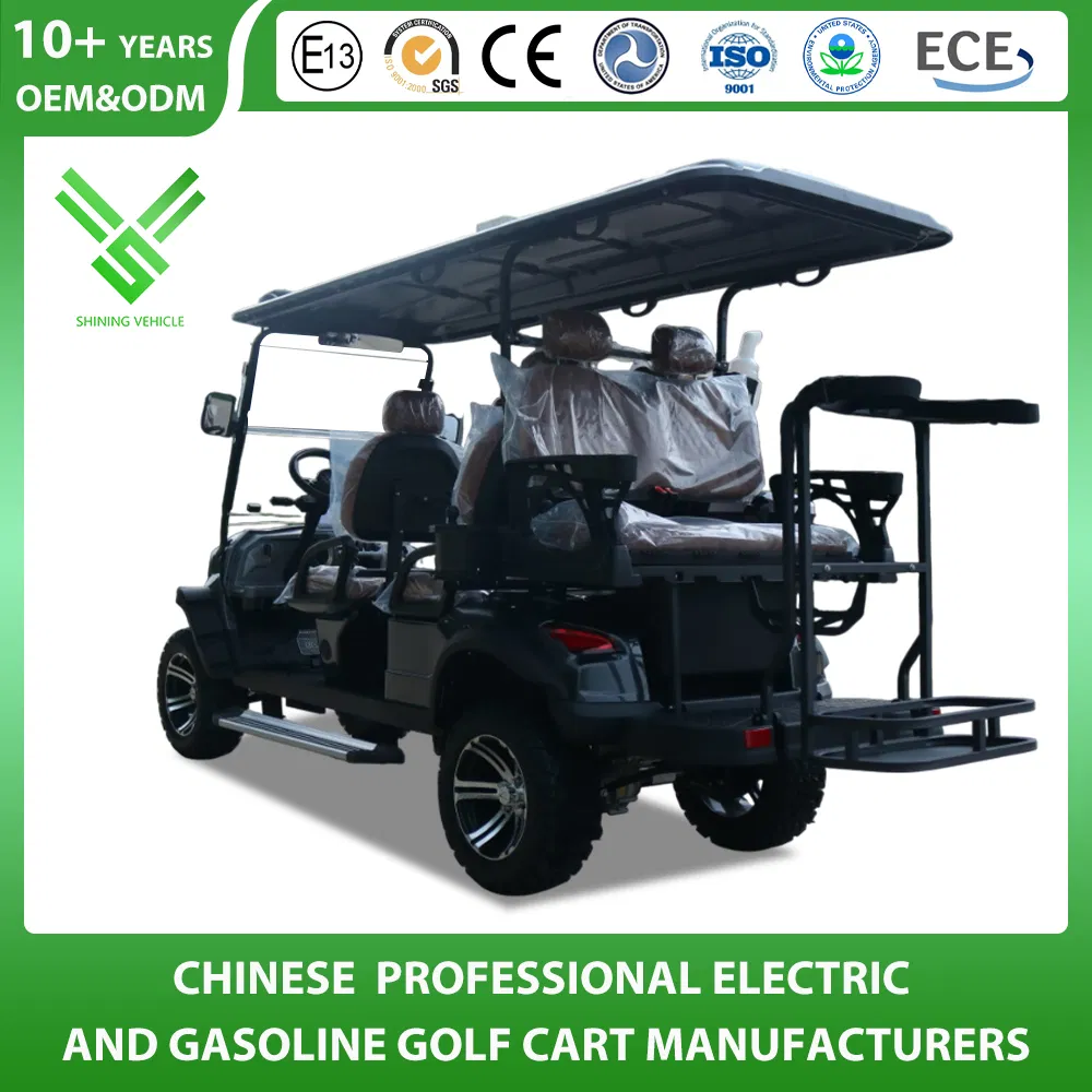 Golf Cart Manufacturer New Design Strong Power Lithium Battery 2+2/4+2/6+2 Seats 2/4/6/8 Person Hunting Tourist Car Electric 48V/72V Lifted Club Offroad Buggy