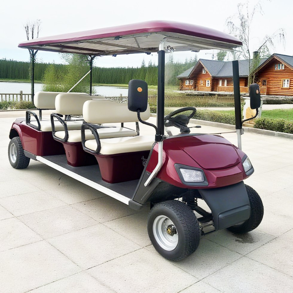 Hot Sale 5kw Farm Utility off Road Electric 6 Seaters Golf Cart with Folding Windshield
