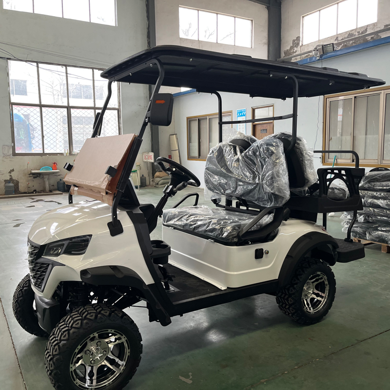 6 Seater Folding Windshield 72V Lithium Battery off Road Electric Golf Cart Rough Terrain