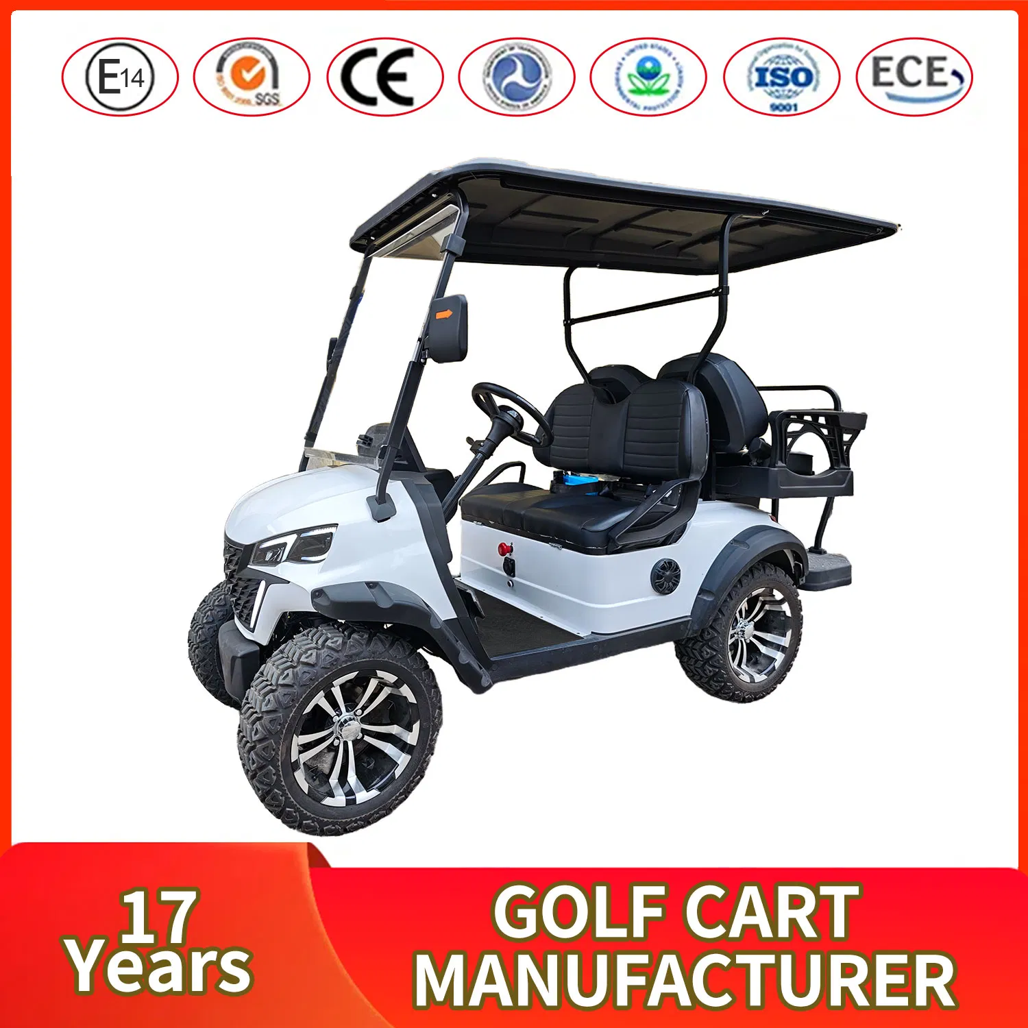 Adaptable 4-Seater Electric Golf Cart for Hotel, Park &amp; Industrial Zone Transport
