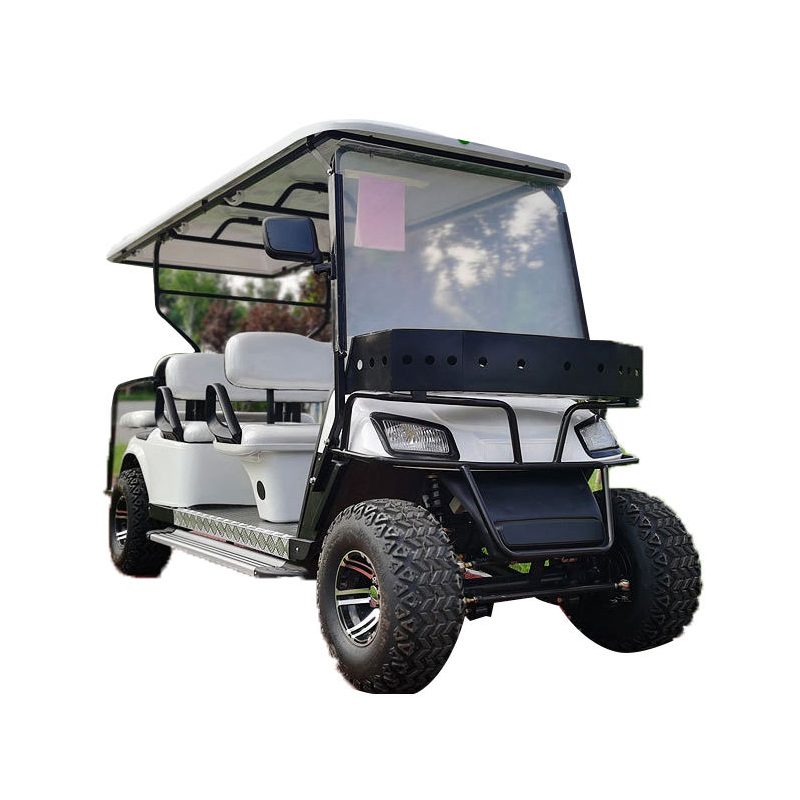Hot Selling High Quality 4+2 Seater off Road Electric Golf Cart Mini Shuttle Bus in Hotel Airport Scenic Spot