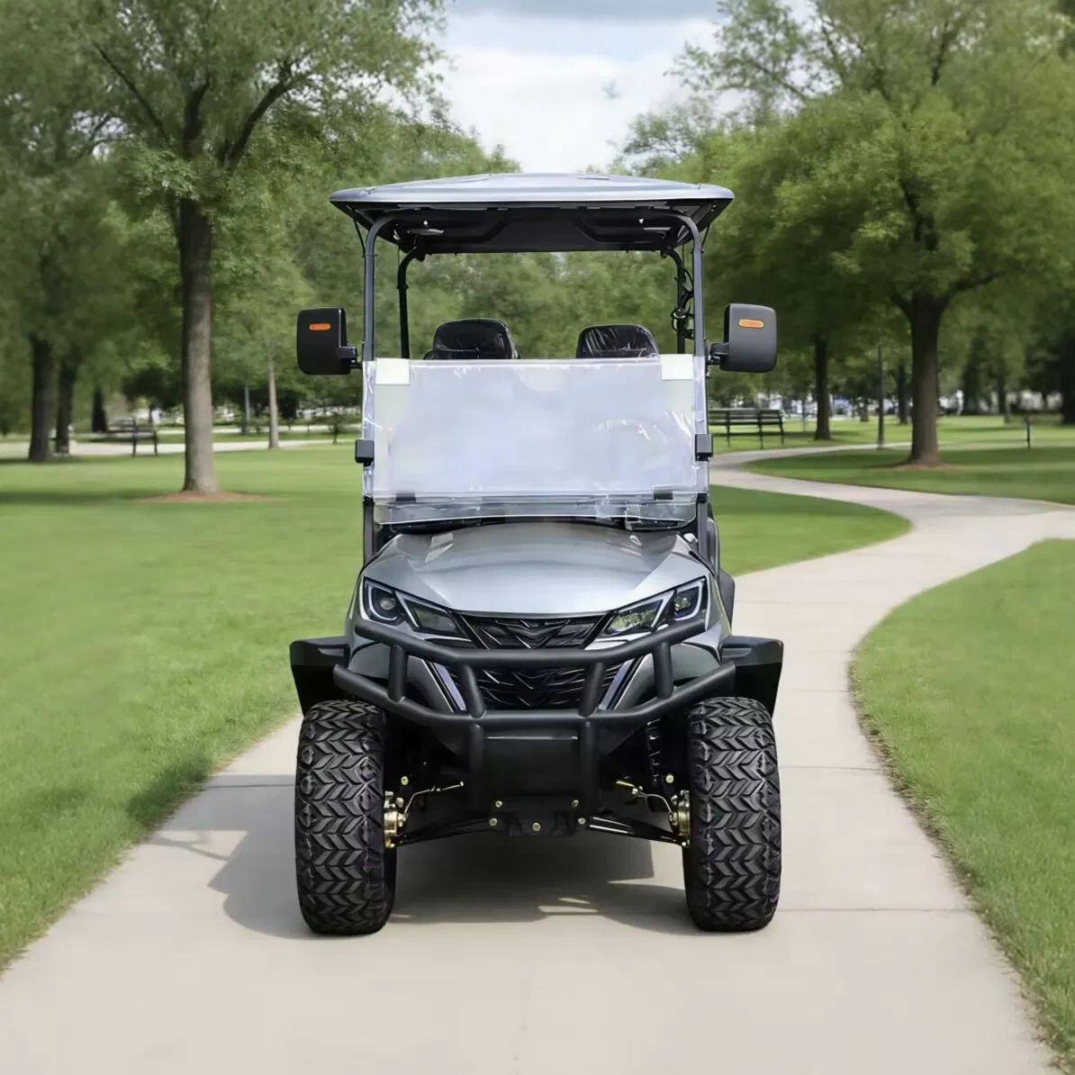 Security Patrol Golf Cart with Cargo Bed