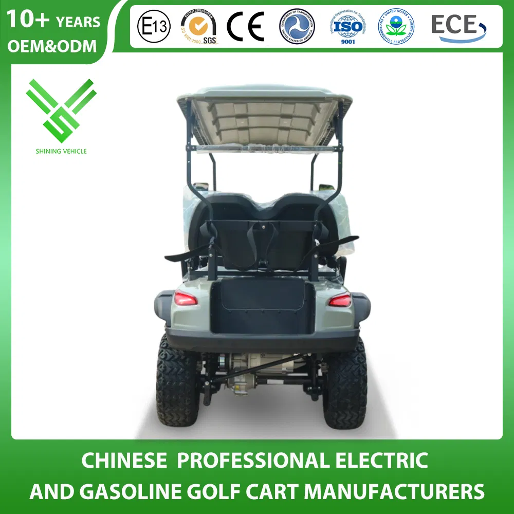 China Golf Cart Manfuacturer Electric Gasoline Gas Petrol Lifted Lithium/Lead Acid Battery 2/4/6/8 Seat/Seater/Passenger Offroad Golf Cart CE