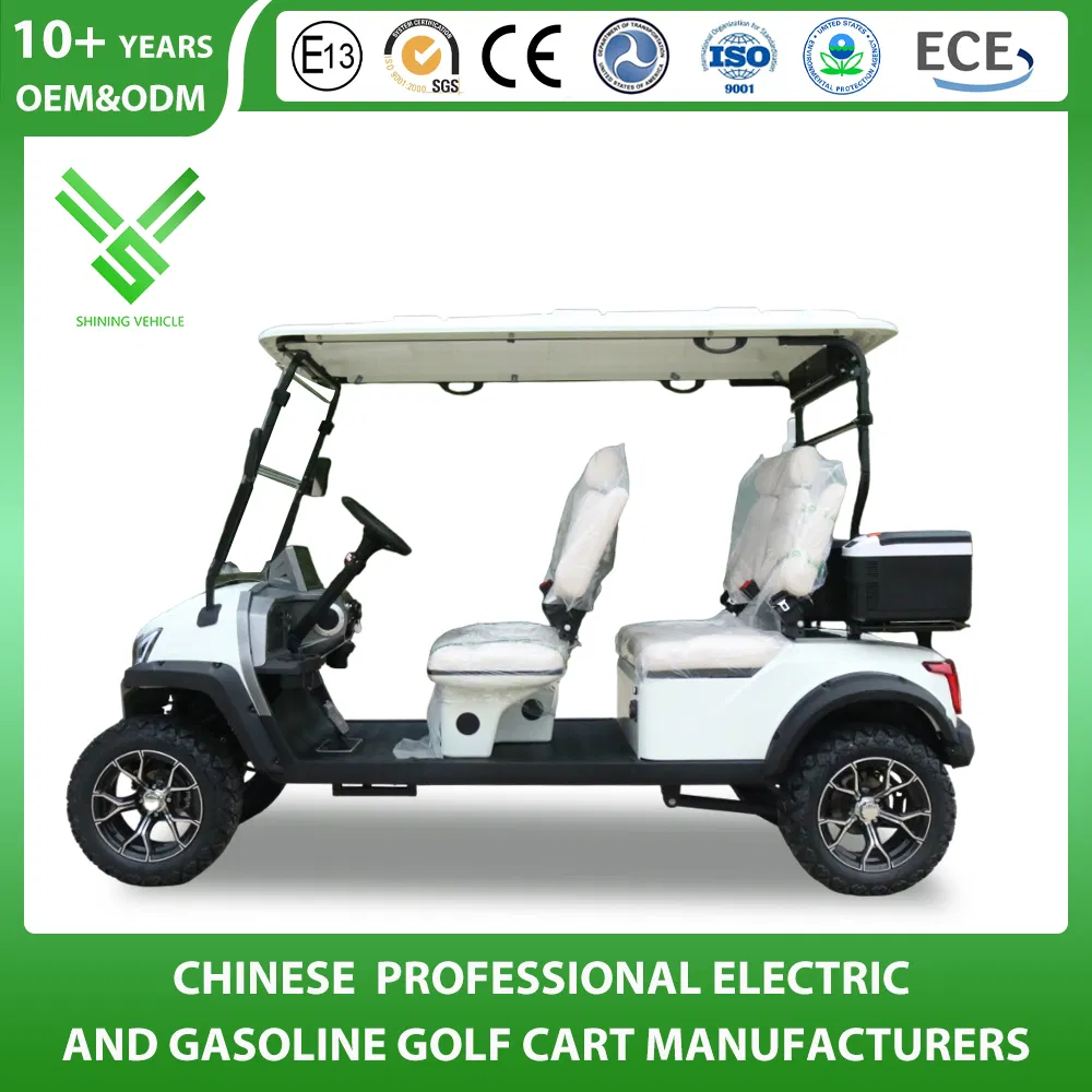 Electric Lithium/Lead Acid Battery Sightseeing Hunting off Road Club Car 48V 72V Street Legal Utility Mini Trolley Lifted Golf Cart Manufacturer with CE DOT