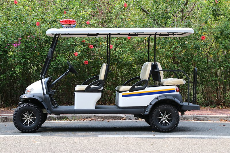 Lifted Electric Security Patrol Golf Buggy 6 Passenger