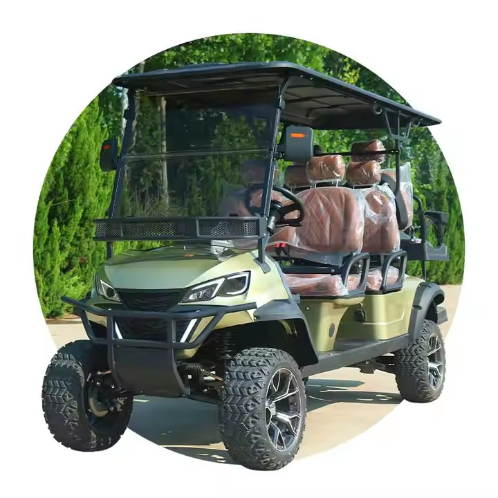 Small Farm Work Utility Cargo/Goods Pickup Golf Cart with Cargo Box Electric Golf Buggy with Cargo Bed/Tray Self Dumping
