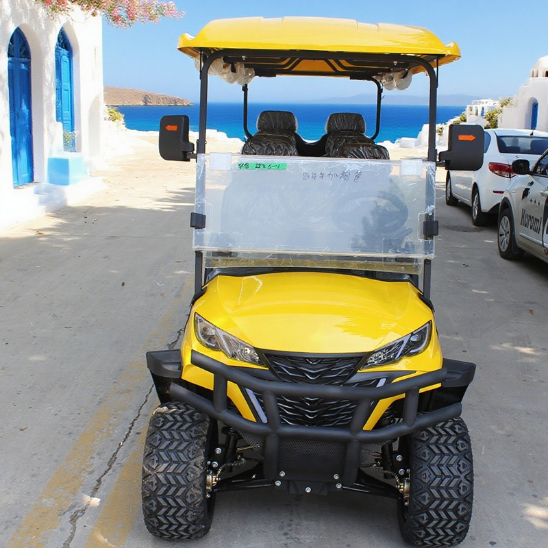 New Design Electric Shuttle Bus Customized 8 Seats Electric Car for Hotel &amp; Airport 8 Seater Golf Cart for Sale