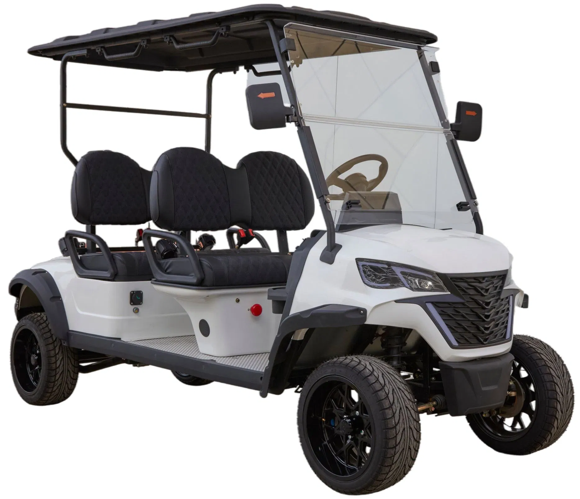 4-Seat Patrol Security Vehicle on Golf Cart Chassis for Property Patrol with Beacon Light
