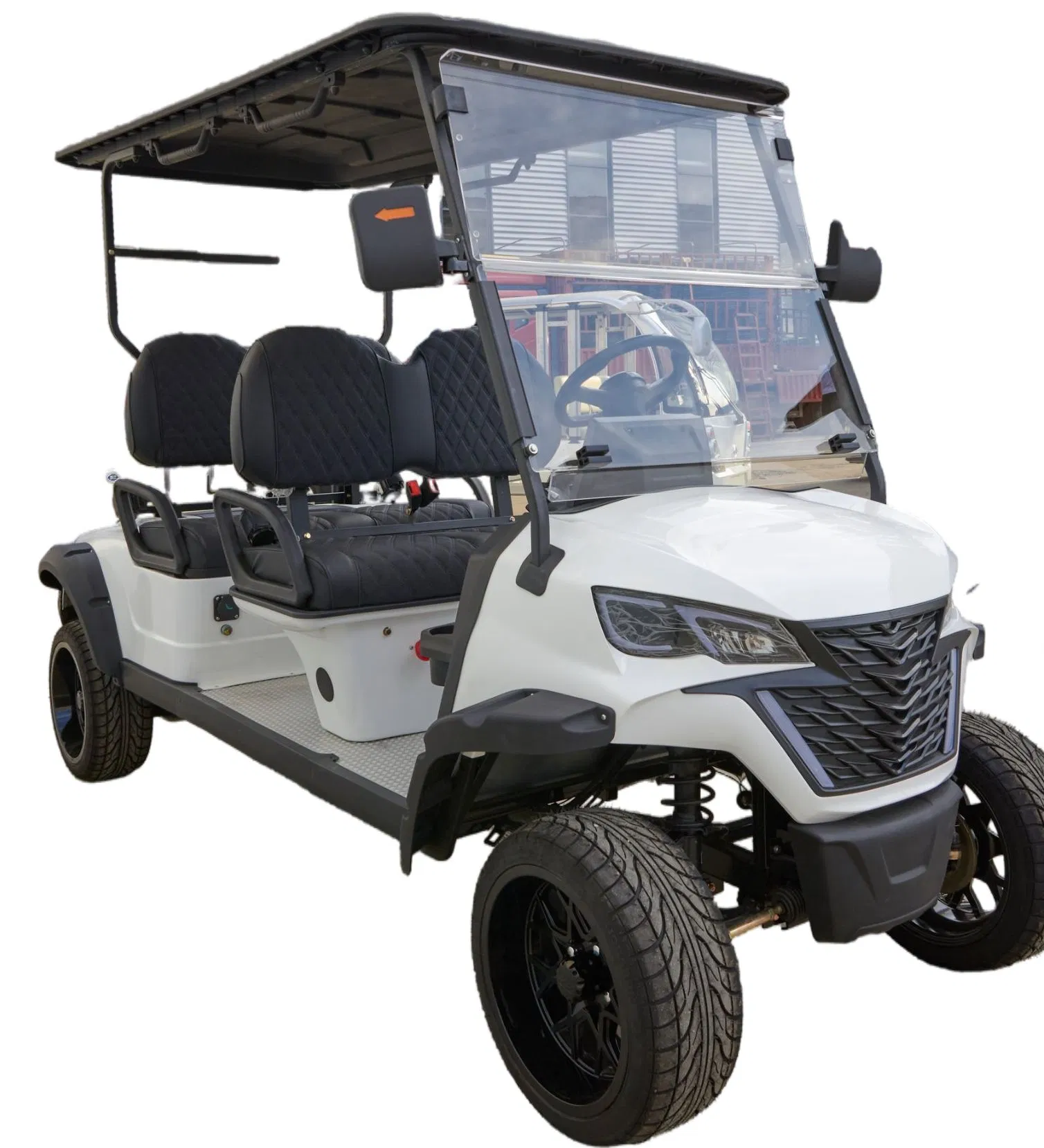 4-Seat Patrol Security Vehicle on Golf Cart Chassis for Property Patrol with Beacon Light