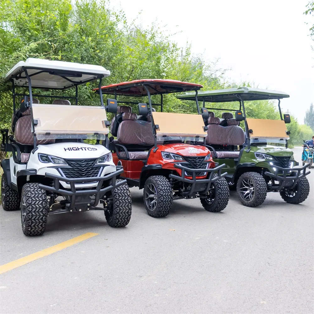 Custom Confortable Mini Small Cart 4 Seats 4 Passengers Electric Lifted Luxury Golf Cart with Lithium Battery