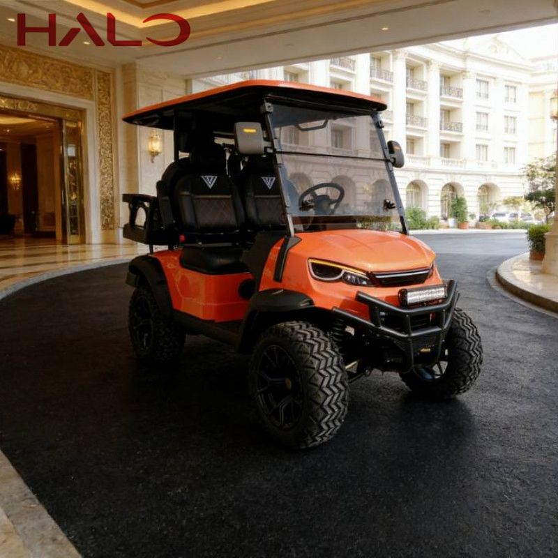 Electric Golf Cart with 48V/72V Battery Options for Parks and Villas