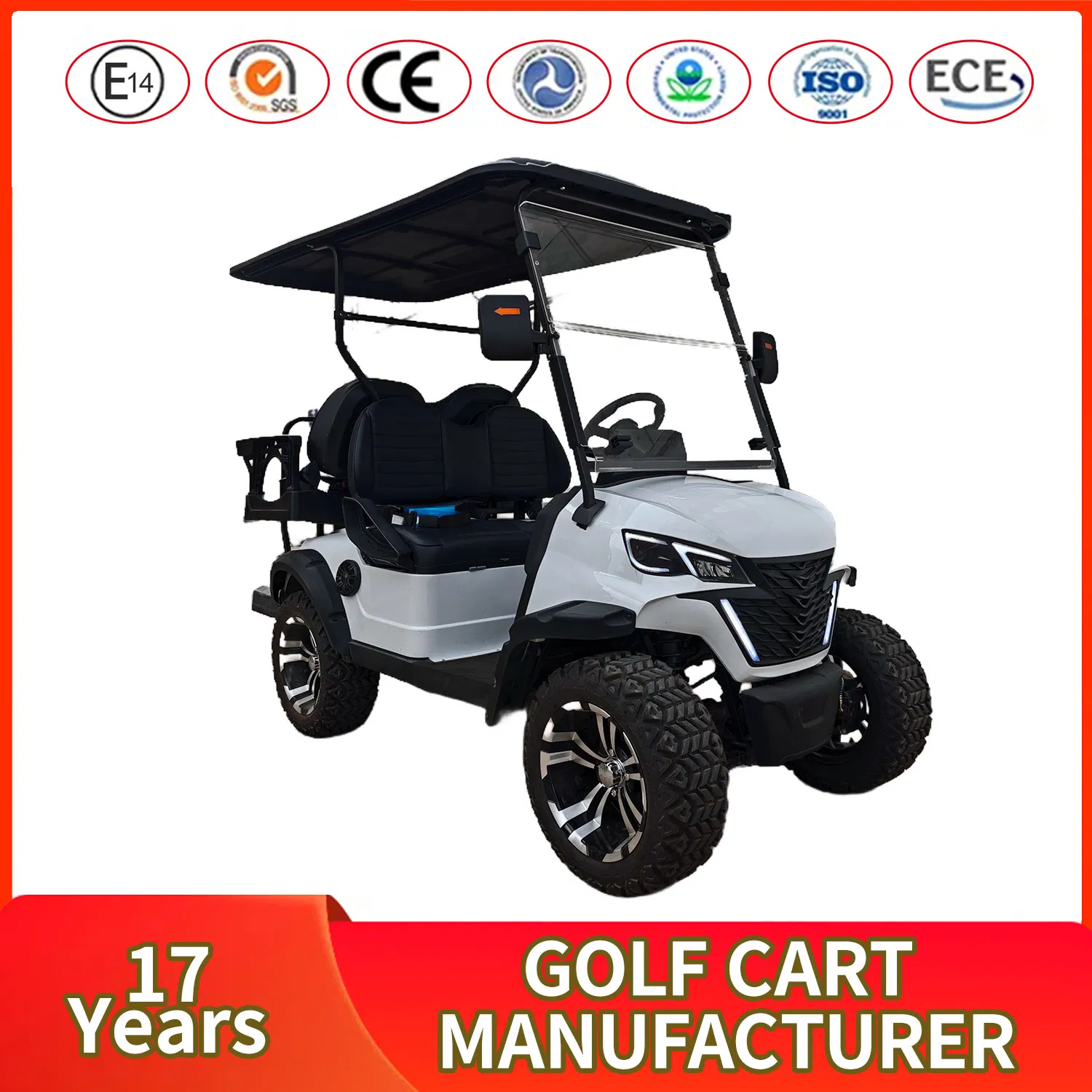 Adaptable 4-Seater Electric Golf Cart for Hotel, Park &amp; Industrial Zone Transport