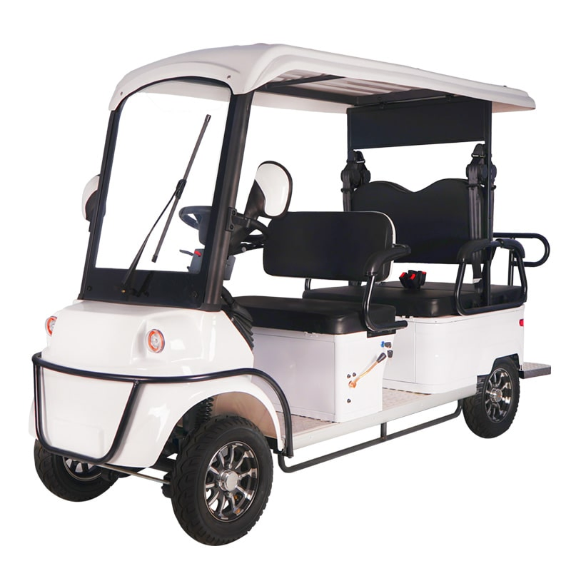 Streamlined Design Quiet Operation Campus Commuting Construction Site Transport 4 6 Seater Golf Cart Electric Golf Cart