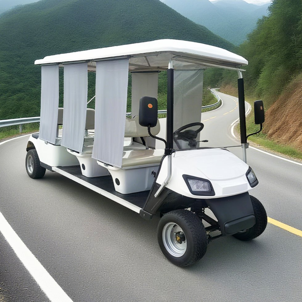 Hot Sale 5kw Farm Utility off Road Electric 6 Seaters Golf Cart with Folding Windshield