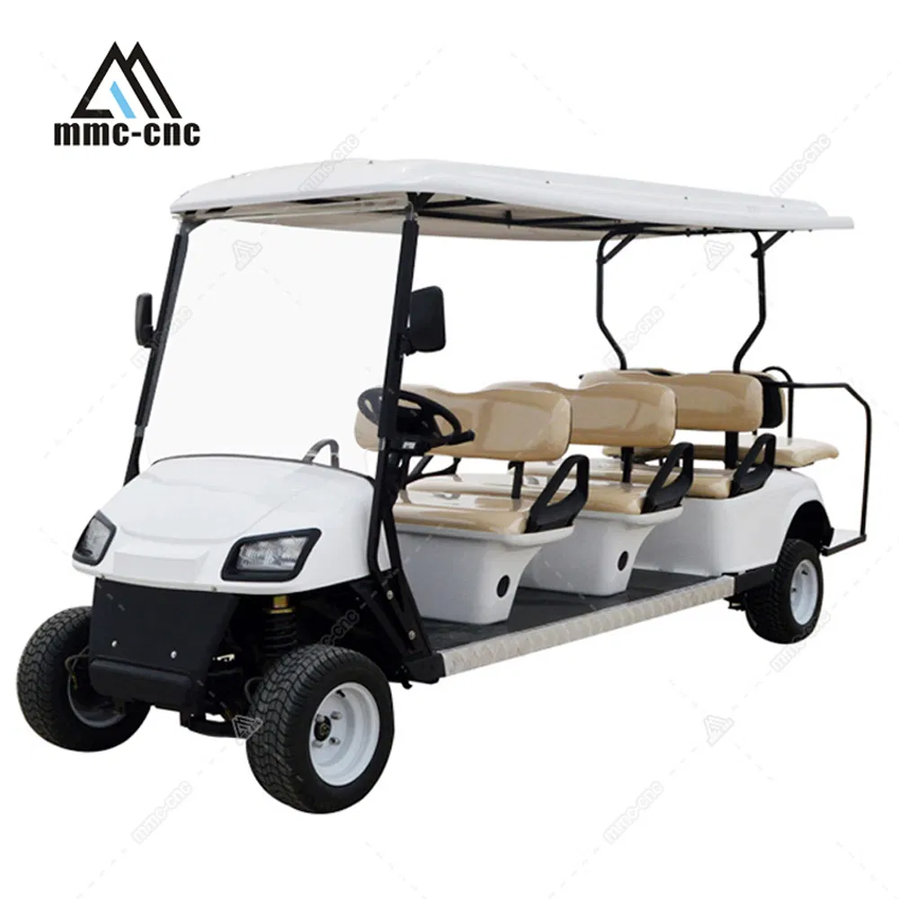 8 Seater 48/60/72V 4000/5000/7000W Tourist Car Solar Panels Electric Golf Cart
