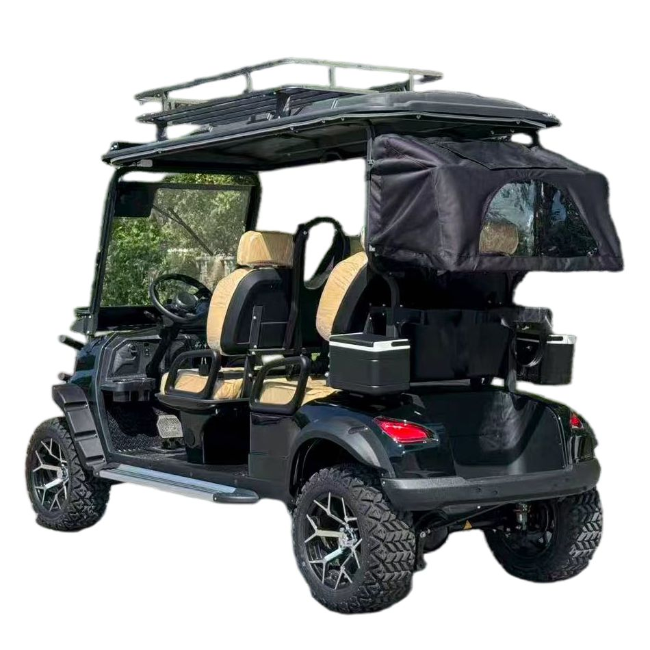 Four Seat Electric Golf Cart for Commercial Resort Hotel Campus Shuttle