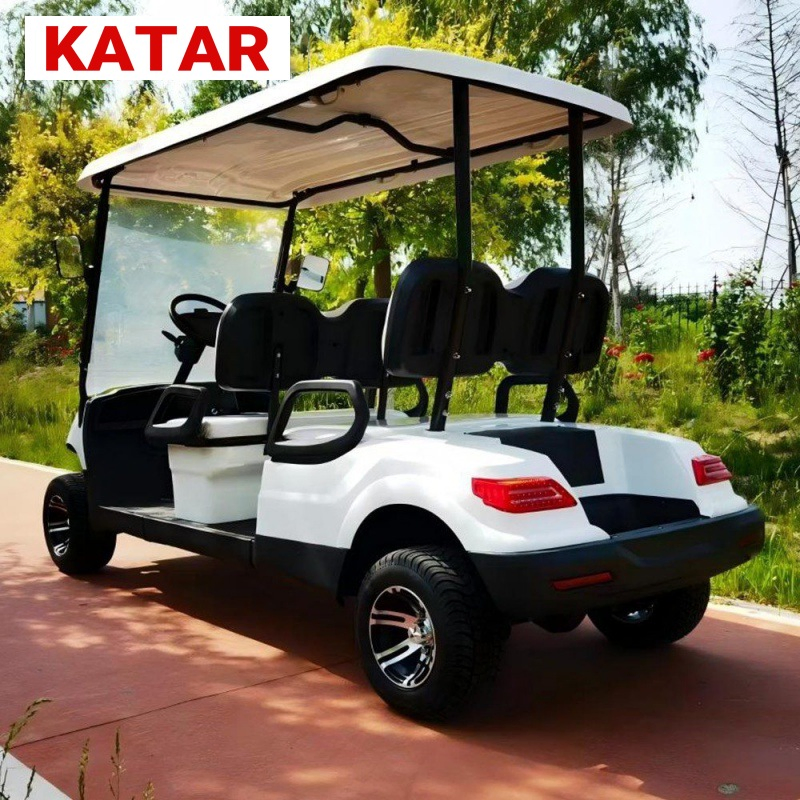 4 Seaters Mini Electric Scooter Patrol Sightseeing Car EV Vehicle Enclosed Golf Buggy Golf Cart with Overhead AC
