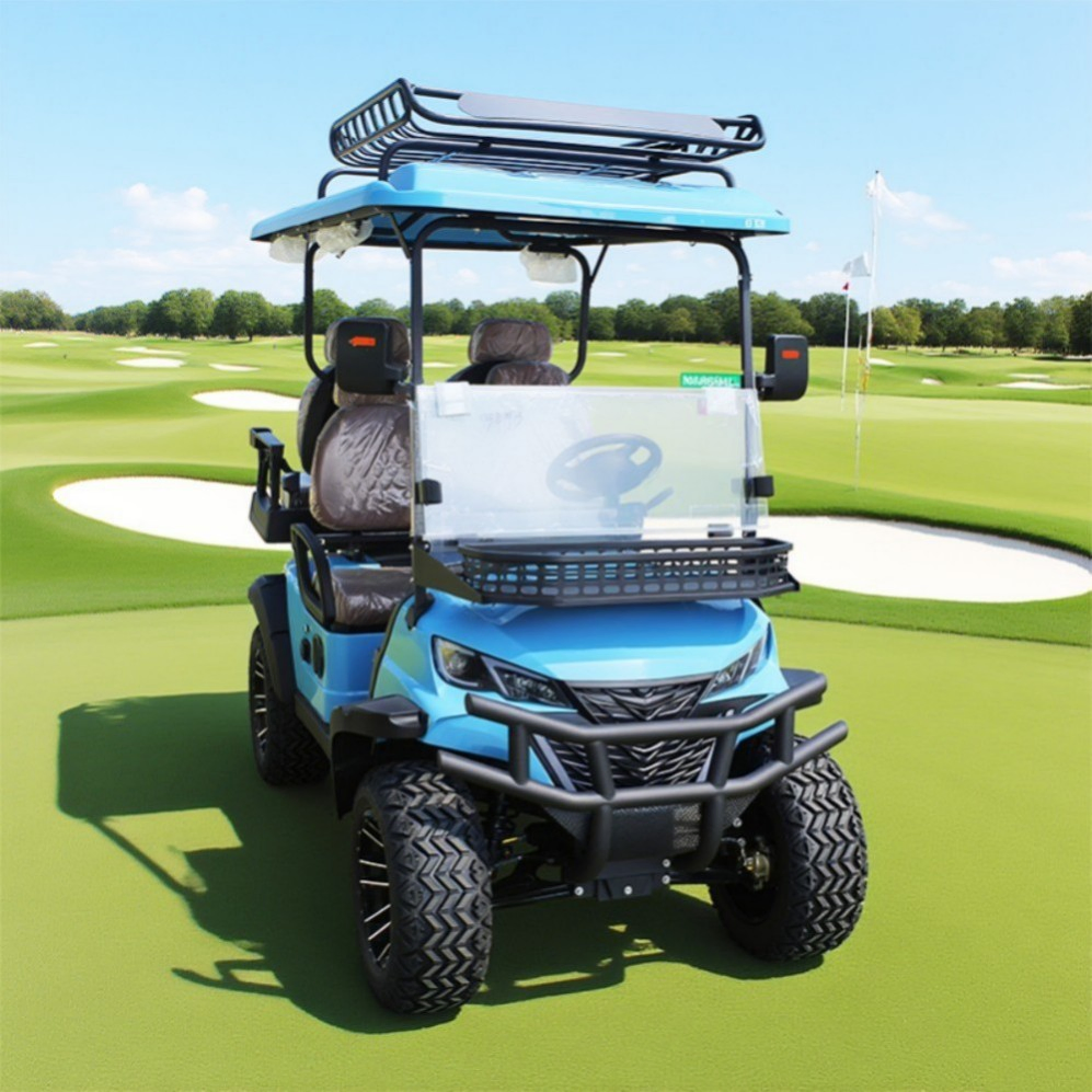 Manufacturer Custom Luxury 2+2 Seat Electric off-Road Golf Cart Buggy with 48V Battery Voltage