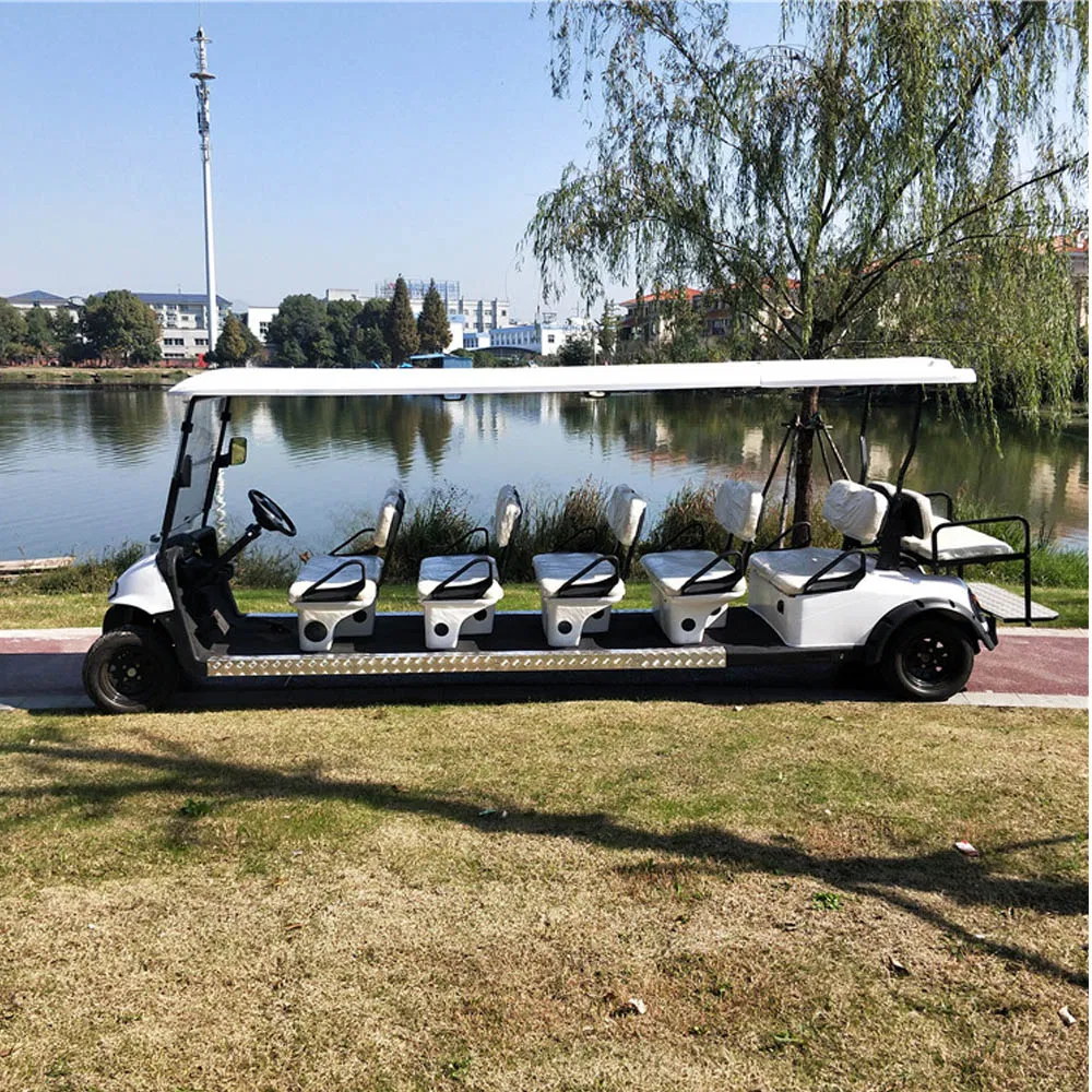 48/60/72V 4000/5000/7000W 12 Seats Lead-Acid/Lithium Battery Solar Panels Electric Golf Cart