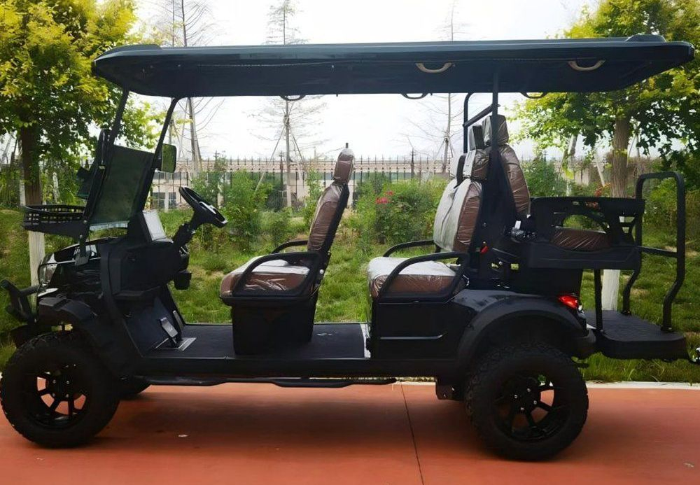 6 Passenger Utility Golf Cart Road Golf Car 48V/72V AC Motor Lead-Acid/Lithium Battery Electric Street Legal Golf Car for Farm