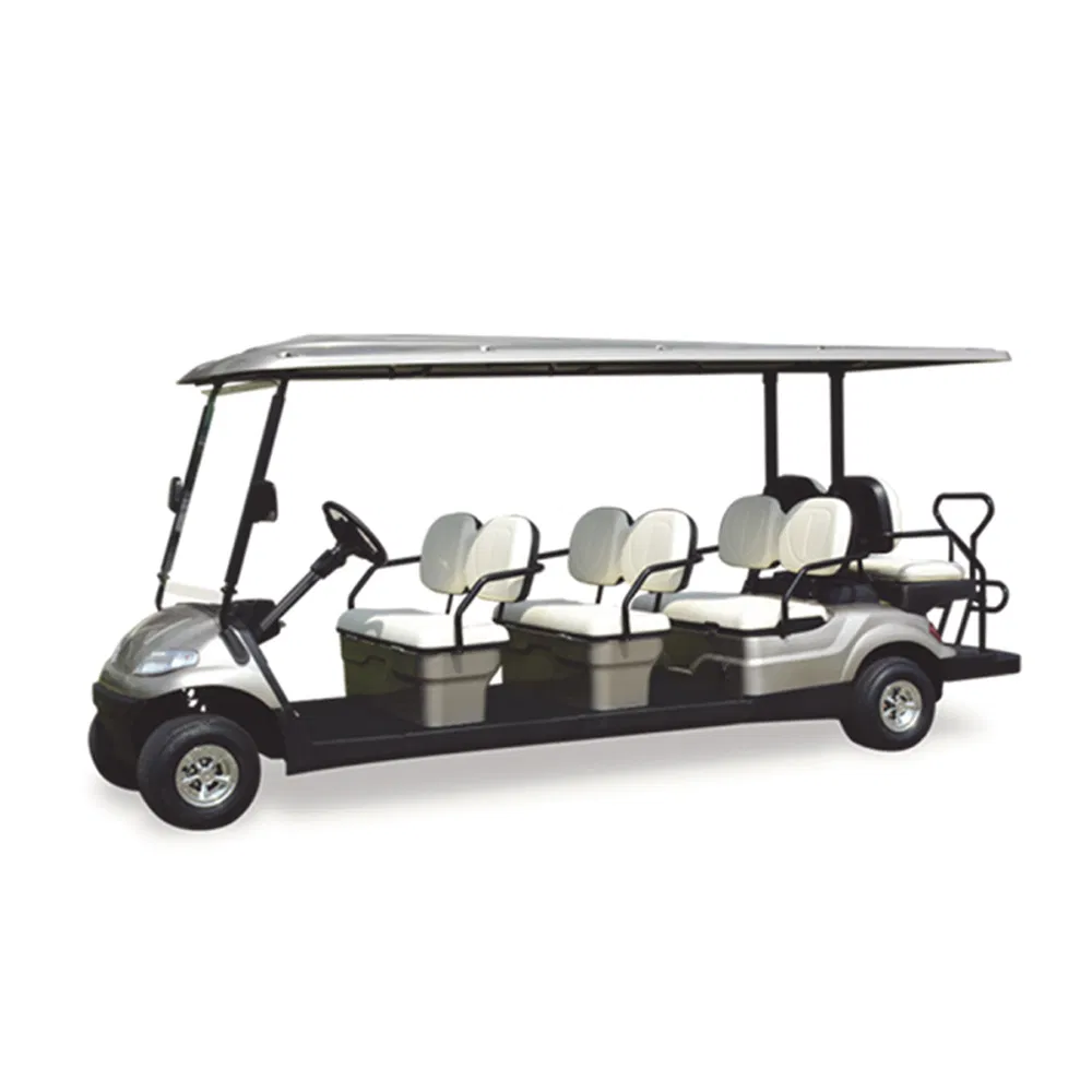 8 Seater 48/60/72V 4000/5000/7000W Tourist Car Solar Panels Electric Golf Cart