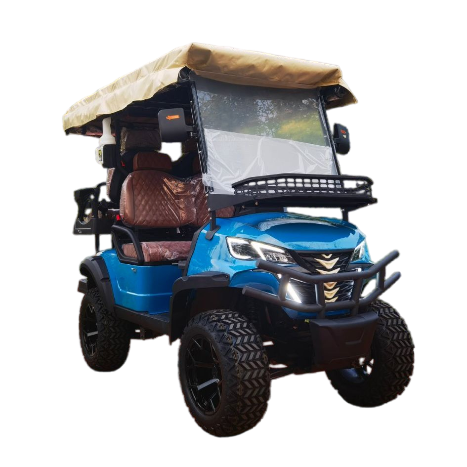 2+2 Seat Electric Golf Cart for Resort Shuttle and Utility Use