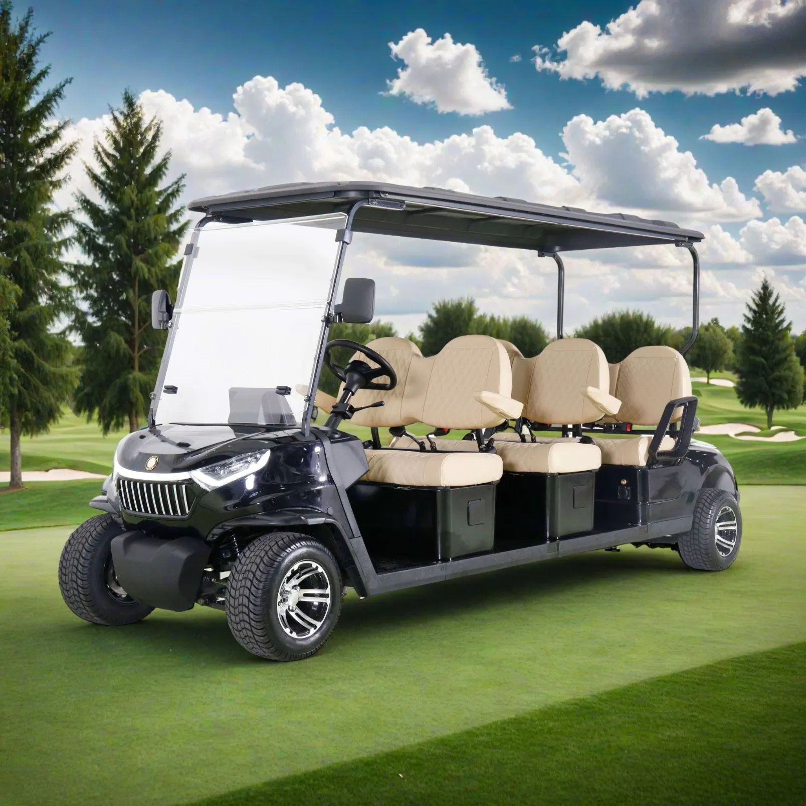48V 5kw Electric Golf Cart for Hotel, Resort, and Campus Shuttle Service