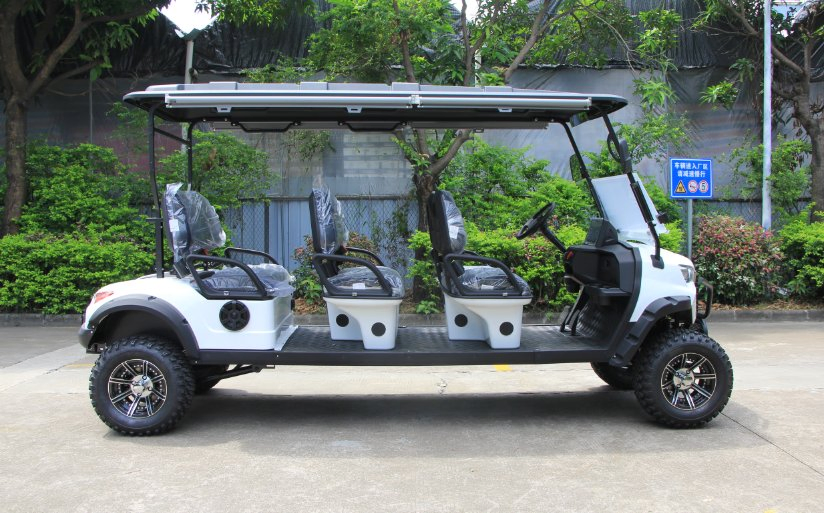 Chinese Custom Golf Car Cars Luxury 48V Lead-Acid Battery 6 Person 6 Seater Seat Electric Golf Cart