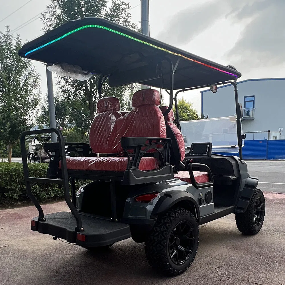 Customize Luxury Community Vehicles Resort Shuttle Bus 2+2 Seats Golf Club Carts