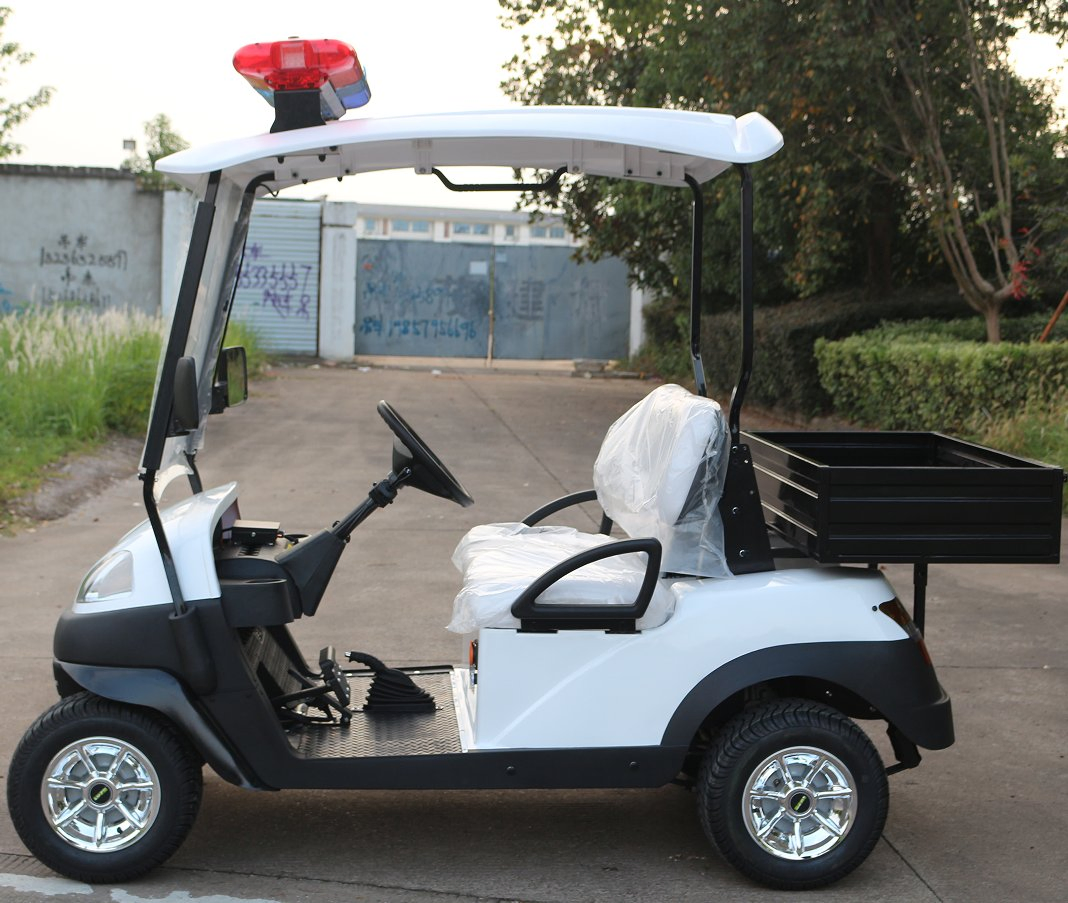 High-Efficiency Electric Security Golf Cart with Cargo Box, Designed for Patrol and Logistics Operations