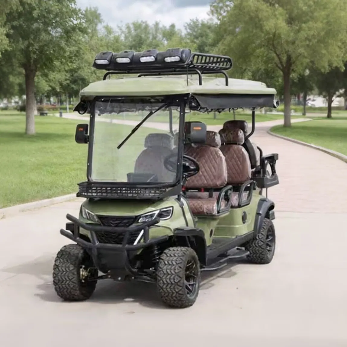 Security Patrol Golf Cart with Cargo Bed