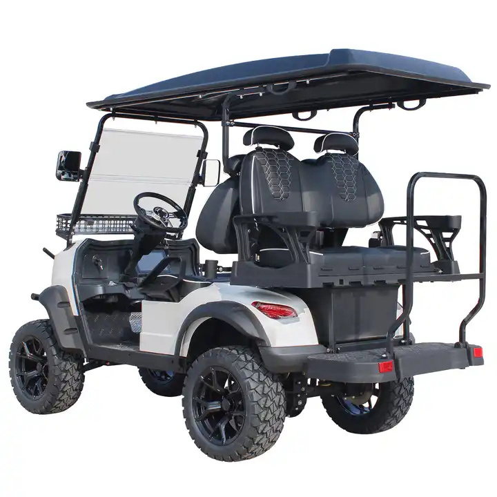 Electric Golf Kart 2+2 Seat 4 Fleet Road Legal Electric Hunting Buggy Vehicle Golf Cart