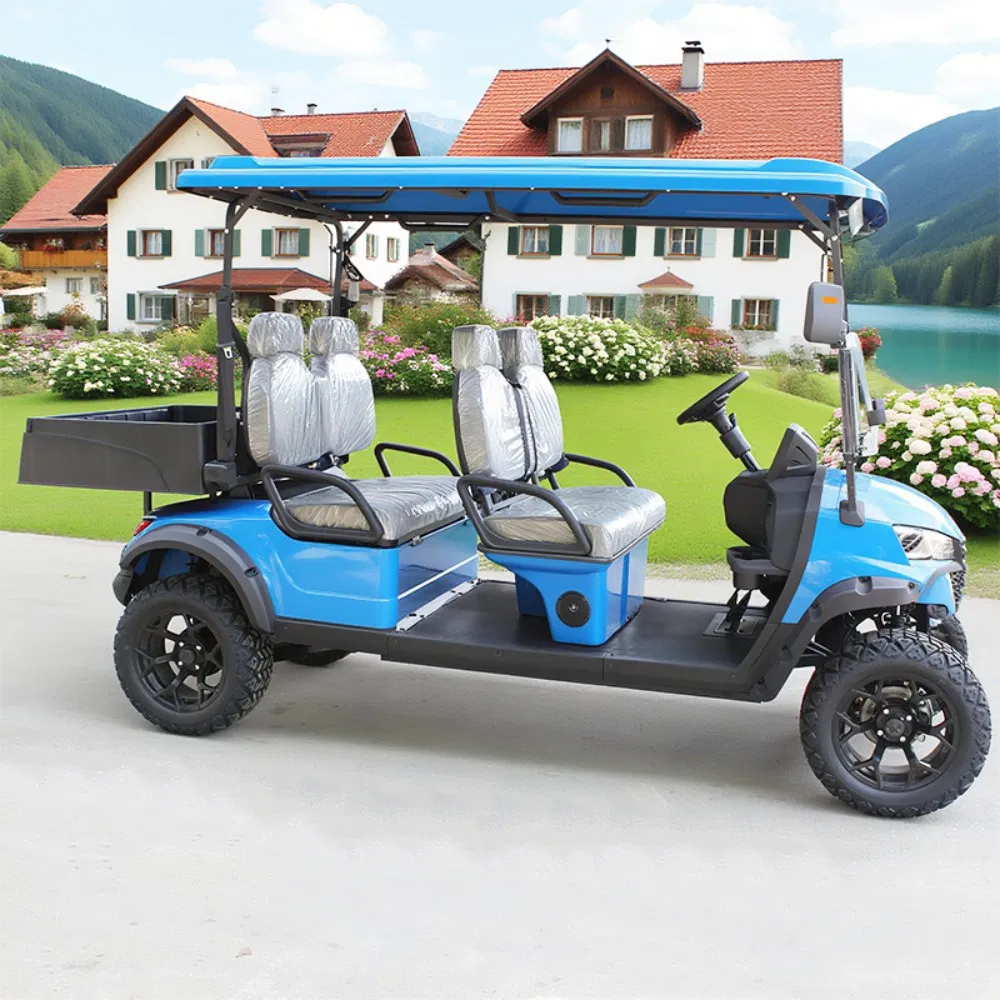 4 Seater Lithium Electric Golf Cart 4X4, Forward Facing Seats &amp; Enclosed