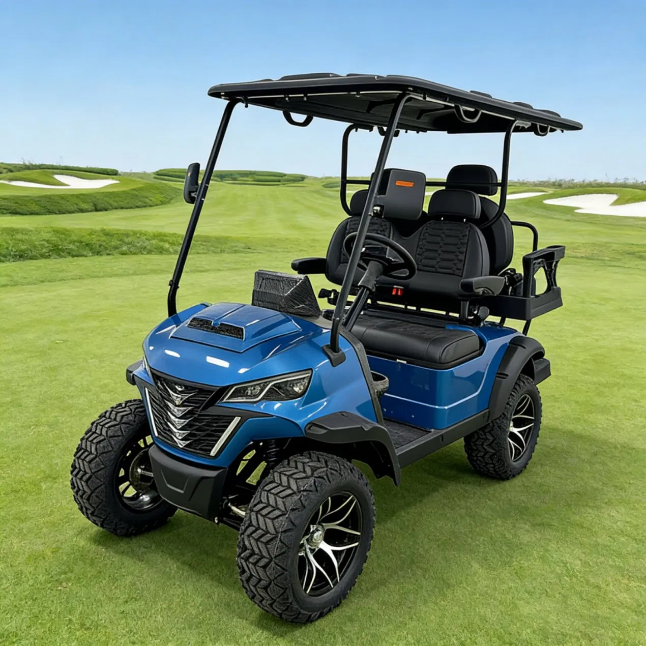 2026 Market Popular Cheaper 80/100/120 Km Mileage 4kw/5kw/7.5kw Motor 2, 4, 6, 8 Seater/Seats/Passenger/Person Electric Lifted Sightseeing Golf Buggy Car Cart